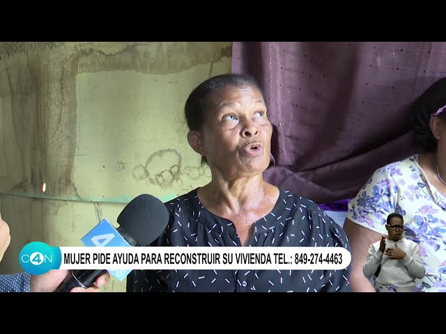 ⁣Mujer pide ayuda para reconstruir su vivienda Tel: 849-274-4463