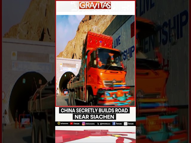 ⁣China secretly builds road near Siachen | WION Gravitas Shorts