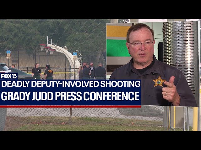 ⁣Grady Judd press conference on deadly deputy-involved shooting
