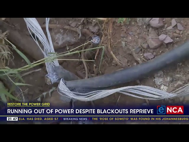 ⁣Running out of power despite blackouts reprieve