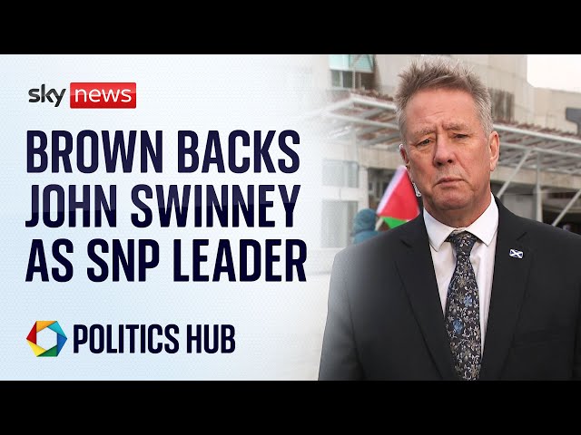 ⁣Keith Brown backs John Swinney as the next first minister of Scotland