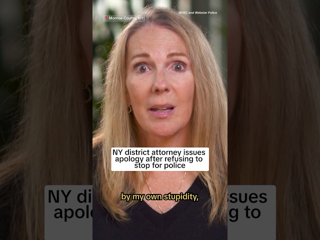 ⁣NY district attorney issues apology after refusing to stop for police