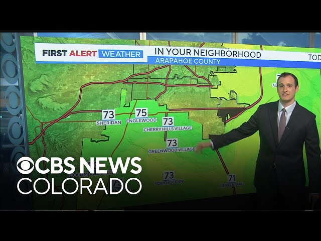 ⁣Warm and sunny to start the week across Colorado