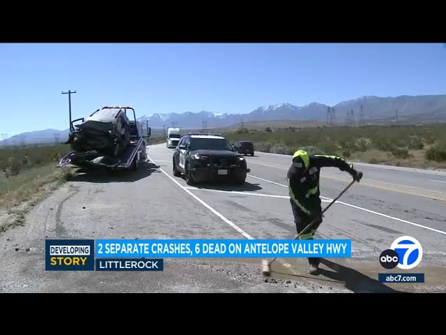 ⁣6 dead in separate crashes within 24 hours on Antelope Valley highway