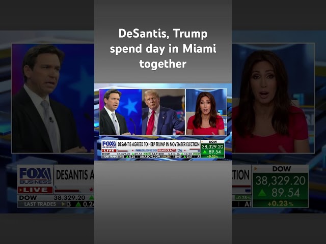 ⁣Trump and DeSantis meet in Miami to talk money, campaign backing #shorts