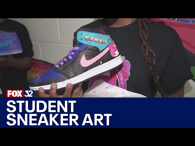 ⁣Chicago-area students turn words into wearable art
