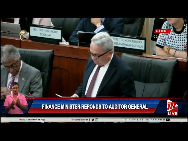 ⁣Finance Minister Responds To Auditor General