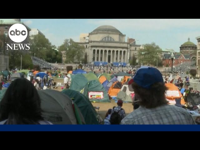 ⁣Columbia protesters continue encampment despite ultimatum