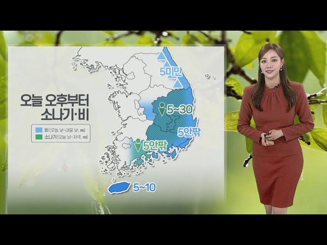⁣[날씨] 강원 영동·남부 곳곳 '봄비'…동해안 낮 동안 '선선' / 연합뉴스TV (YonhapnewsTV)