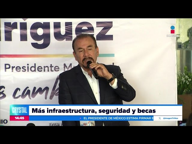 ⁣Pedro Rodríguez Villegas promete más infraestructura en obra pública | Noticias con Crystal Mendivil