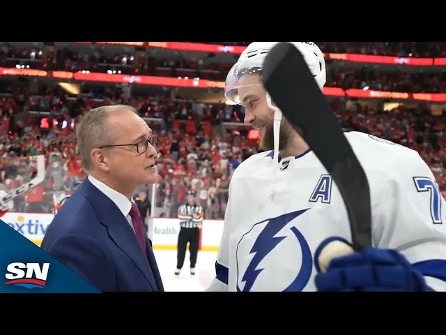 ⁣Panthers And Lightning Exchange Handshakes After Five-Game Series