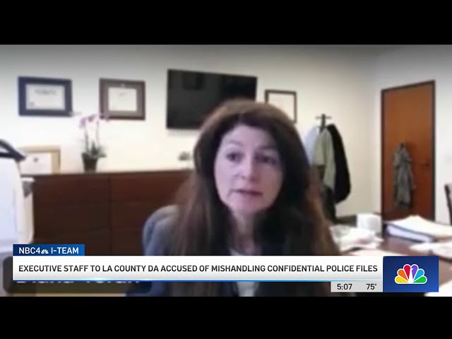 ⁣Executive staff to LA County DA accused of mishandling confidential police files