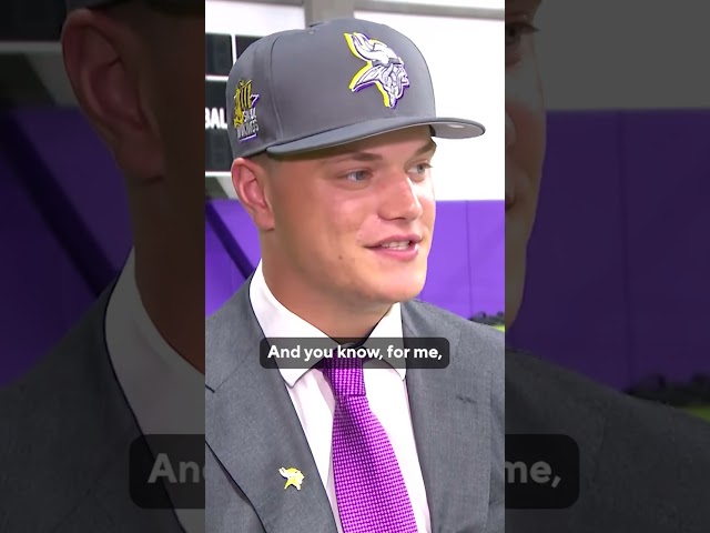 ⁣1-on-1 interview with new Minnesota Vikings rookies #shorts