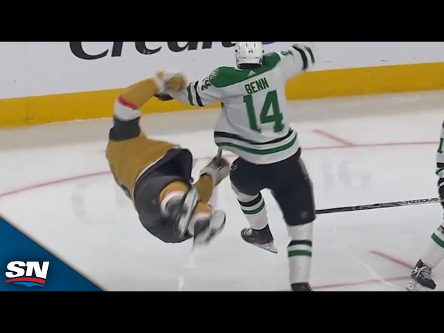 ⁣Brayden McNabb And Jamie Benn Dish Out Two HUGE Hits