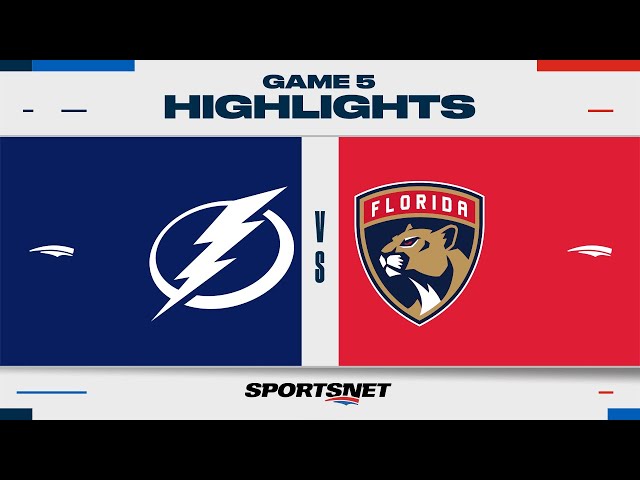 ⁣NHL Game 5 Highlights | Lightning vs. Panthers - April 29, 2024