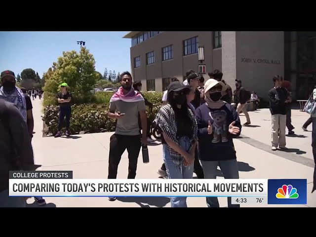 ⁣UC Irvine students launch solidarity encampments