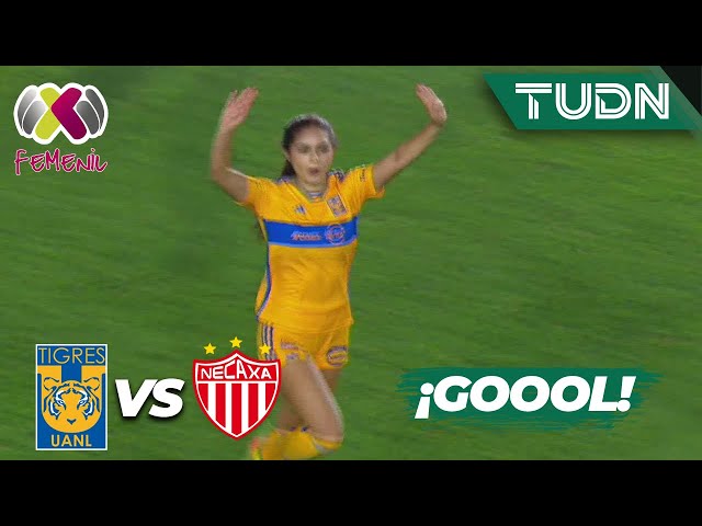 ¡Certera! Jana Gutiérrez marca el 2-0 | Tigres 2-0 Necaxa | Liga Mx Femenil-CL2024 J16  | TUDN