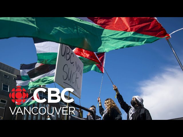 Pro-Palestinian encampment set up at UBC’s Point Grey campus