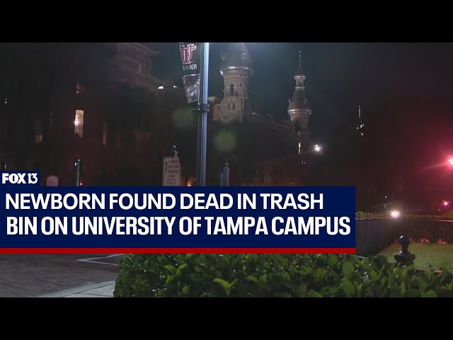⁣Newborn girl found dead in trash bin on University of Tampa campus