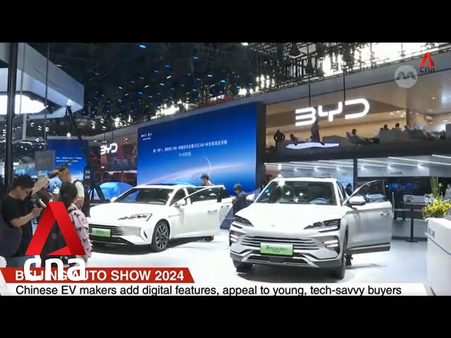⁣Auto China 2024: Chinese EV makers woo young buyers, as Elon Musk makes surprise China visit