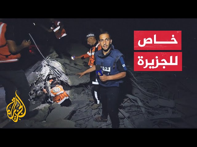 ⁣قصف إسرائيلي استهدف منزلا لعائلة عودة بمخيم جباليا شمالي قطاع غزة