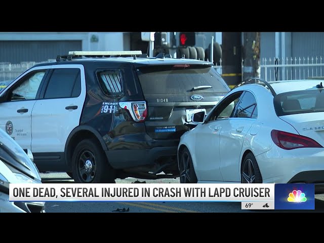 ⁣Pedestrian killed in multi-vehicle crash in Hollywood