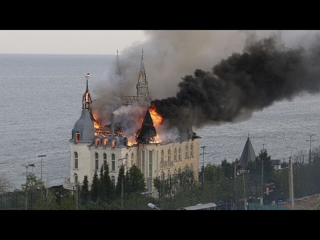 ⁣Ukraine war: Odesa’s 'Harry Potter Castle' hit in Russian missile attack