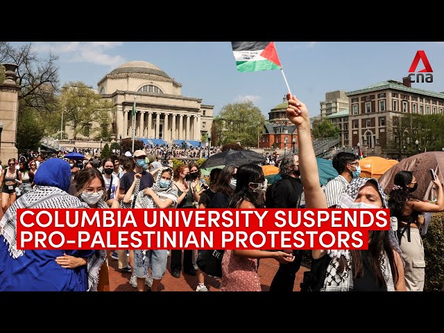 ⁣Columbia University suspends pro-Palestinian protesters after failed negotiations