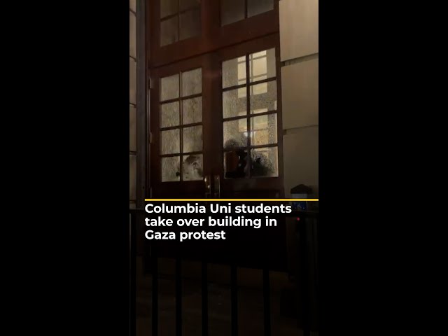 ⁣Columbia University students take over faculty building in Gaza protest | AJ #shorts