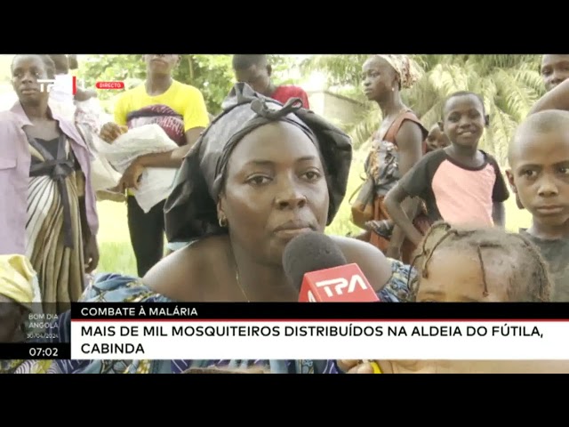 ⁣Combate à Malária - Mais de mil mosquiteiros distribuídos na aldeia do Fútila, Cabinda