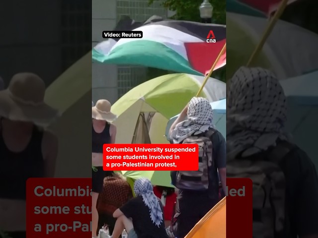 ⁣Columbia University suspends pro-Palestinian protesters after negotiations fail