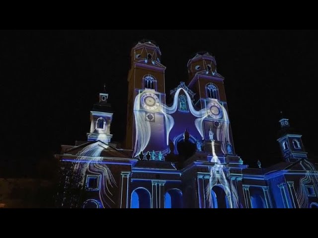 ⁣Lichterfest in Brixen: 36 Installationen des Water Light Festival machen auf Klimawandel aufmerksam