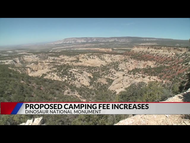 ⁣Proposed camping fees at Dinosaur National Monument
