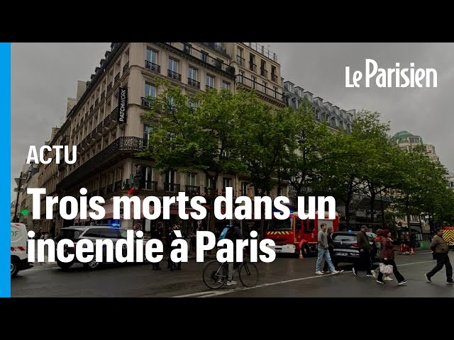 ⁣Paris : trois morts dans l’incendie d’un immeuble