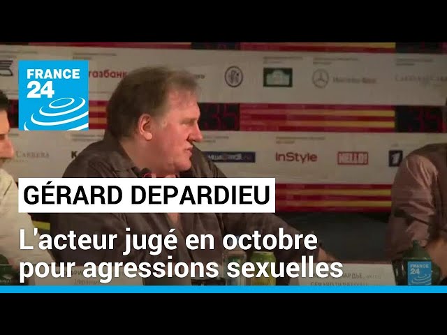 ⁣Gérard Depardieu sera jugé en octobre pour agressions sexuelles sur deux femmes • FRANCE 24