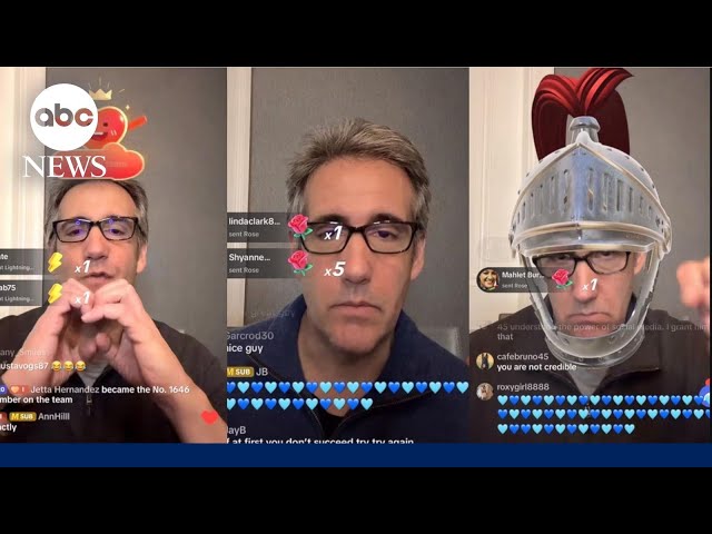 ⁣Michael Cohen cashing in on Trump trial with TikTok livestreams