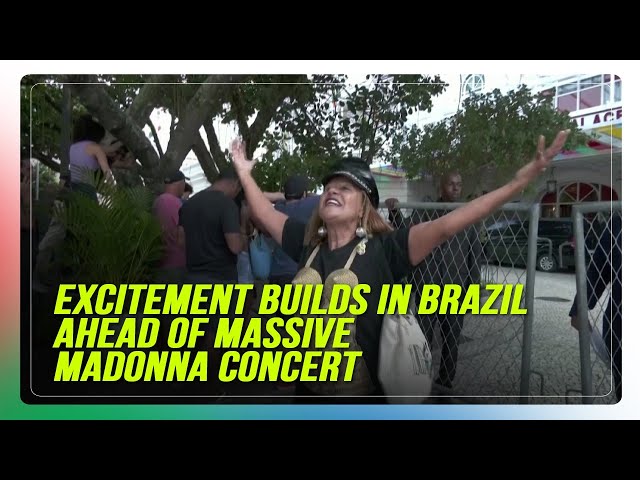 ⁣Excitement builds in Brazil ahead of massive Madonna concert | ABS-CBN News