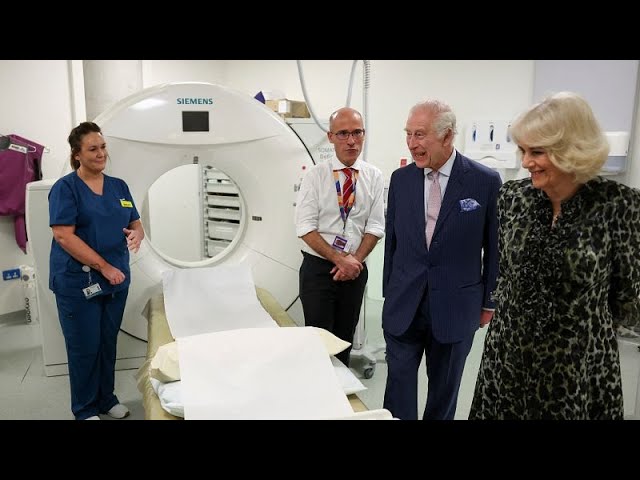 ⁣UK's King Charles visits cancer charity in first public engagement since announcing illness