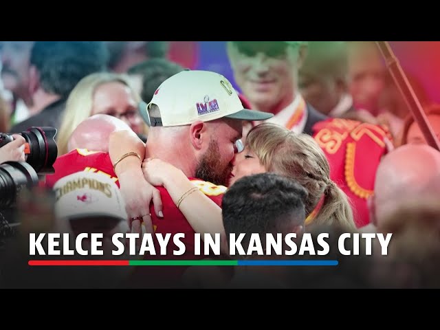 ⁣No cruel summer ahead as Kelce signs contract extension with Chiefs | ABS-CBN News