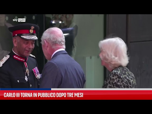 Carlo III torna in pubblico dopo tre mesi