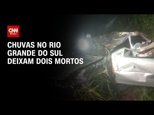 ⁣Chuvas no Rio Grande do Sul deixam dois mortos | BRASIL MEIO-DIA