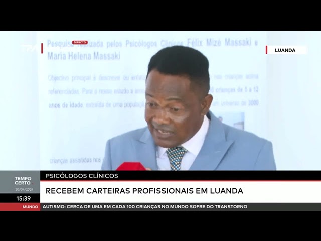 ⁣Psicólogos clínicos recebem carteiras profissionais em Luanda