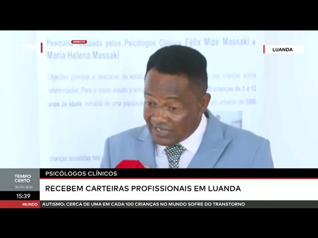 Psicólogos clínicos recebem carteiras profissionais em Luanda