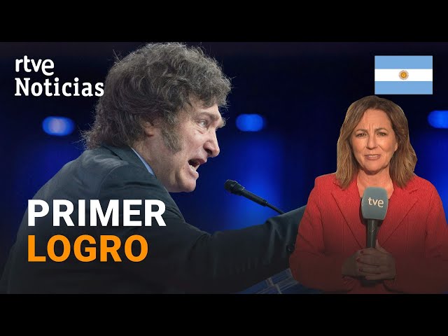 ⁣ARGENTINA: El CONGRESO APRUEBA la 'LEY ÓMNIBUS', una VERSIÓN REDUCIDA, de JAVIER MILEI | R
