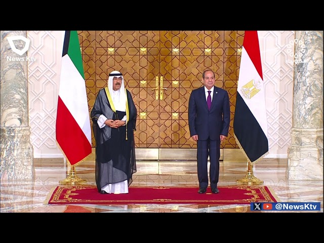 ⁣رئيس جمهورية مصر العربية يقلد سمو أمير البلاد قلادة النيل