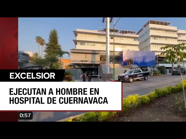 ⁣Comando irrumpe a hospital de Cuernavaca y acribilla a paciente