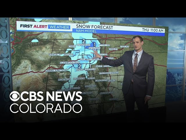 ⁣Rain and snow showers arrive tomorrow across Colorado