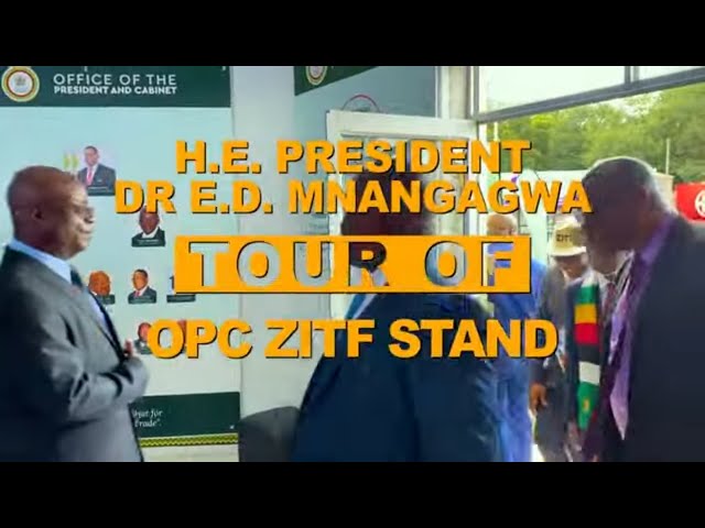 ⁣Inside President Mnangagwa's ZITF Tour: Exclusive Look at OPC Stand