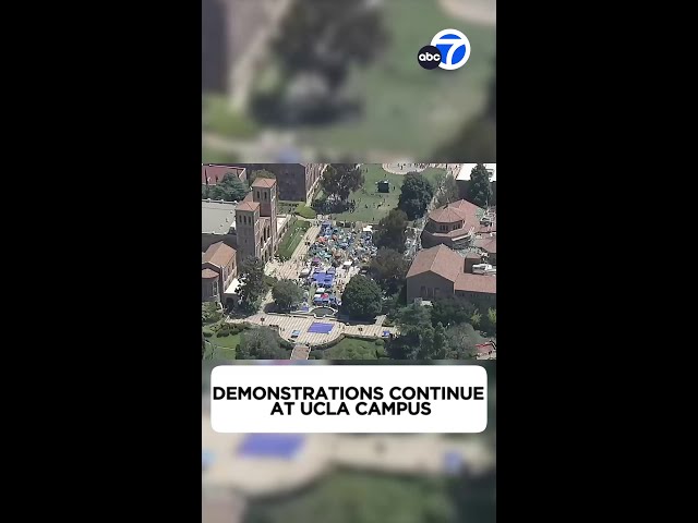 ⁣Dueling demonstrations continue on UCLA campus