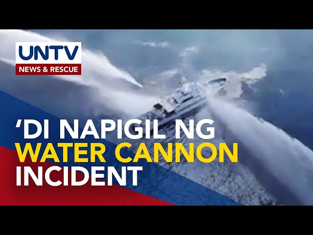 ⁣Chinese Coast Guard, muling ginamitan ng water cannon ang 2 PH vessels malapit sa Bajo de Masinloc